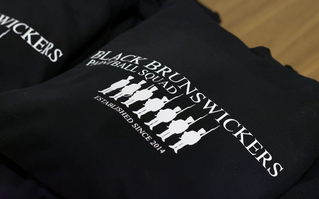 Teambekleidung für “Black Brunswickers” Paintball-Team