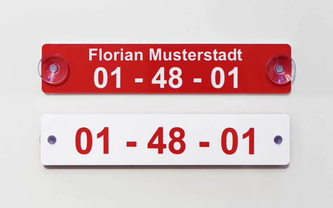 Fahrzeugidentschild Slim